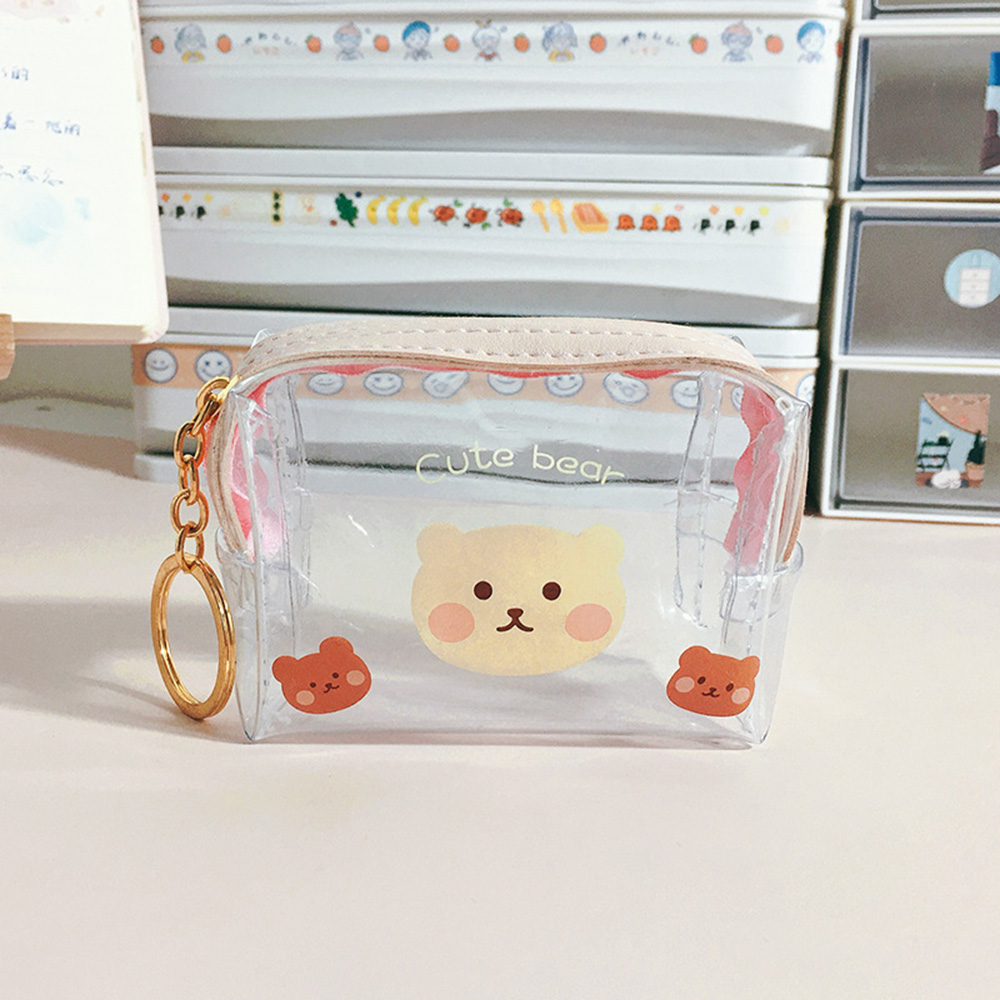 Cute Bear Transparent Coin Purse