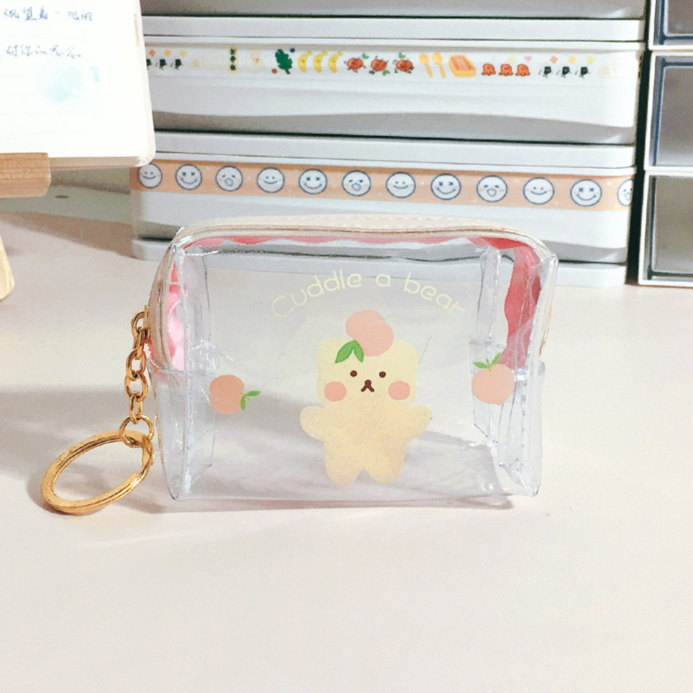 Cute Bear Transparent Coin Purse