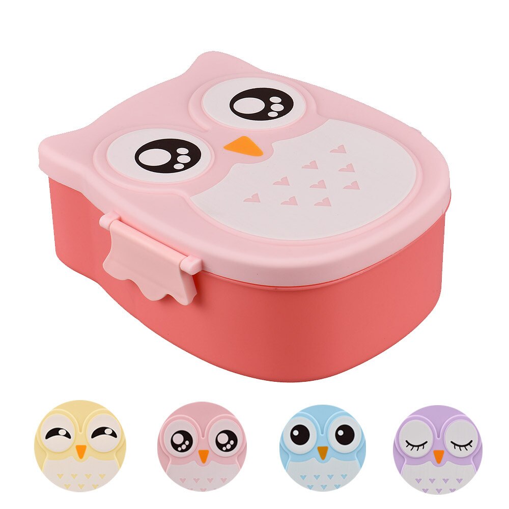 Cute Bento Box Owl Shaped Container