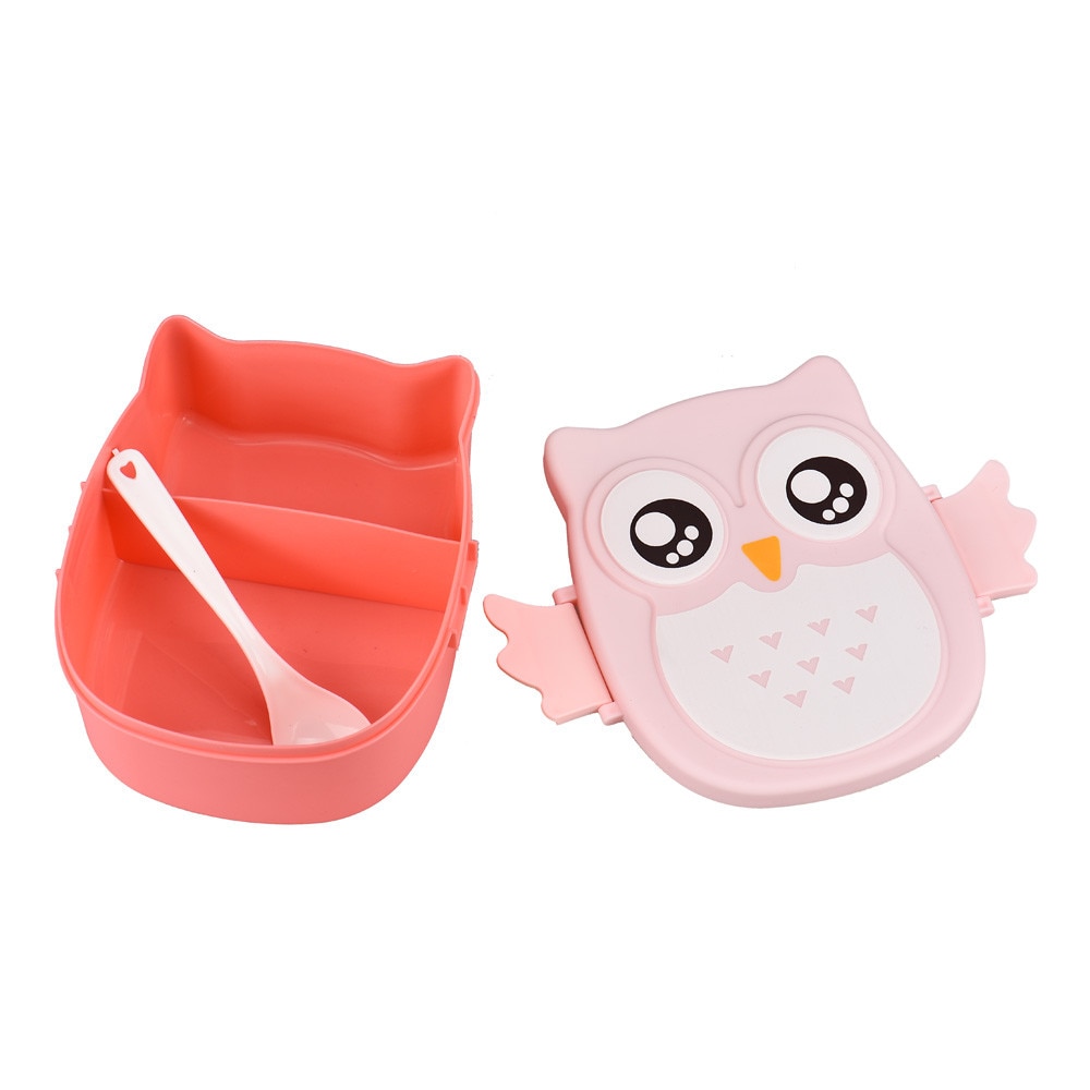 Cute Bento Box Owl Shaped Container