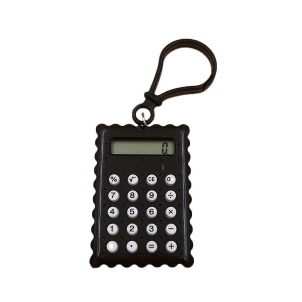 Cute Biscuit Mini Calculator Keychain