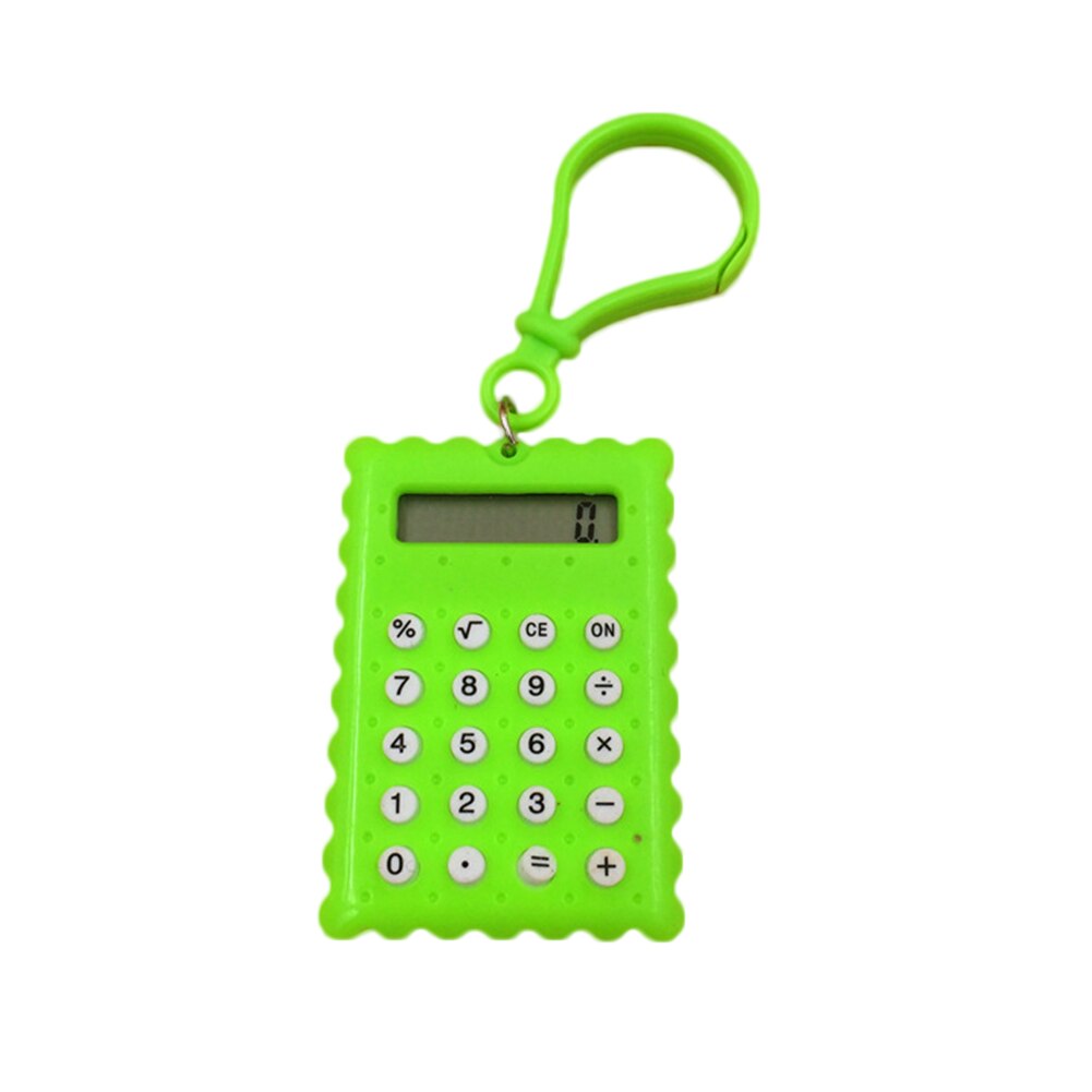 Cute Biscuit Mini Calculator Keychain