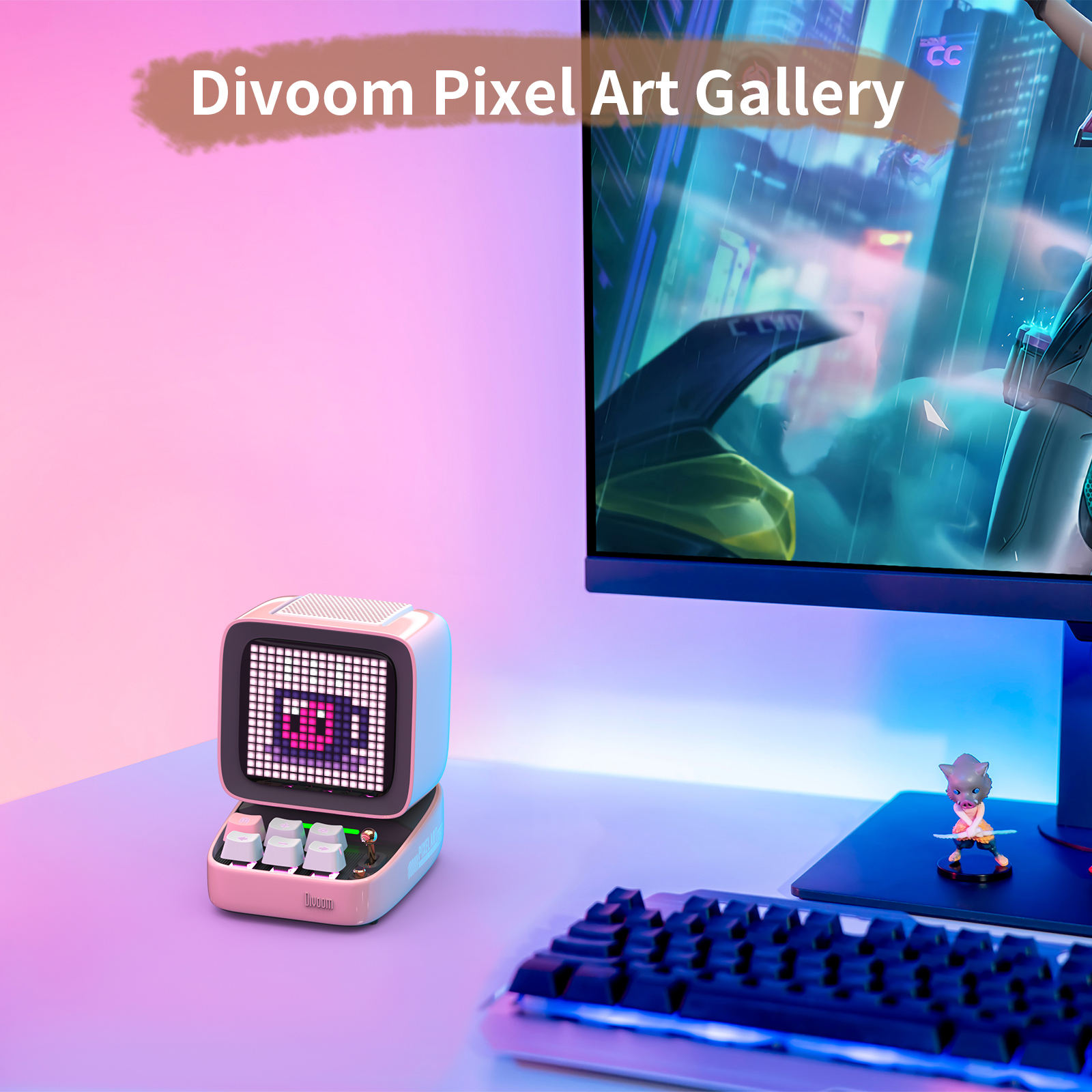 Cute Bluetooth Retro Pixel Art Speaker