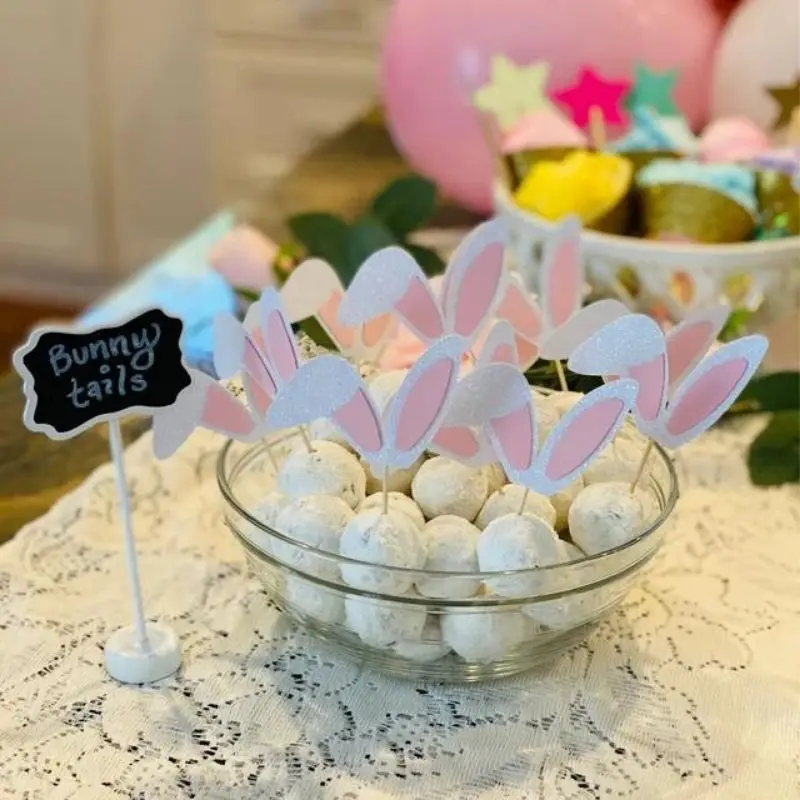 Cute Bunny Ears Cake Toppers (12/24Pcs) Cute Bunny Ears Cake Toppers (12/24Pcs)