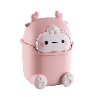 Cute Cartoon Desktop Trash Bin