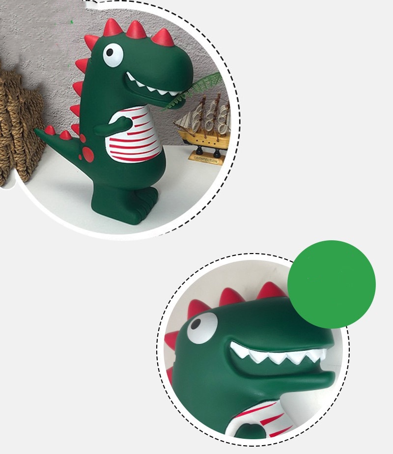 Cute Cartoon Dinosaur Coin Bank
