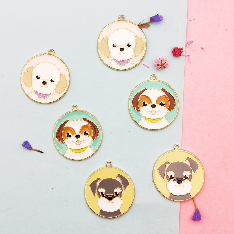 Cute Cartoon Metal Dog Collar Charms (10pcs) Cute Cartoon Metal Dog Collar Charms (10pcs)