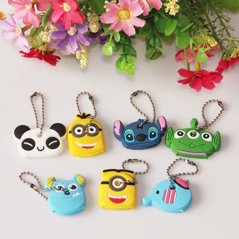 Cute Cartoon Silicone Key Cap Covers