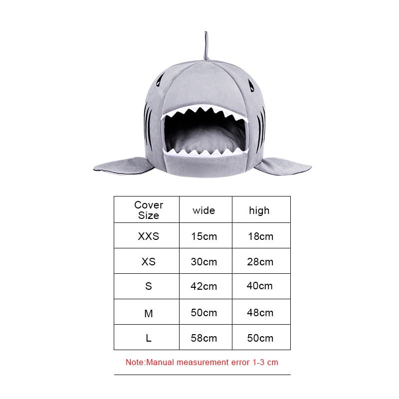 Cute Cat Bed Shark Cat Cushion Cute Cat Bed Shark Cat Cushion