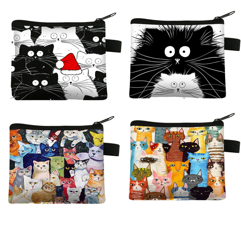 Cute Cat Coin Purse Wallet