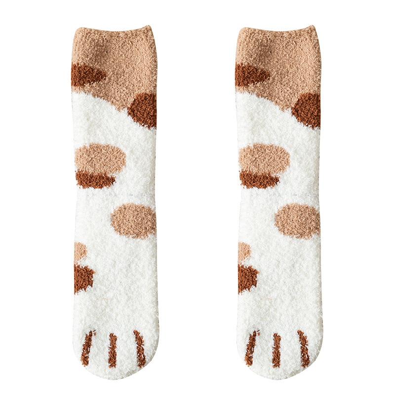 Cute Cat Fuzzy Socks Paw Design Cute Cat Fuzzy Socks Paw Design