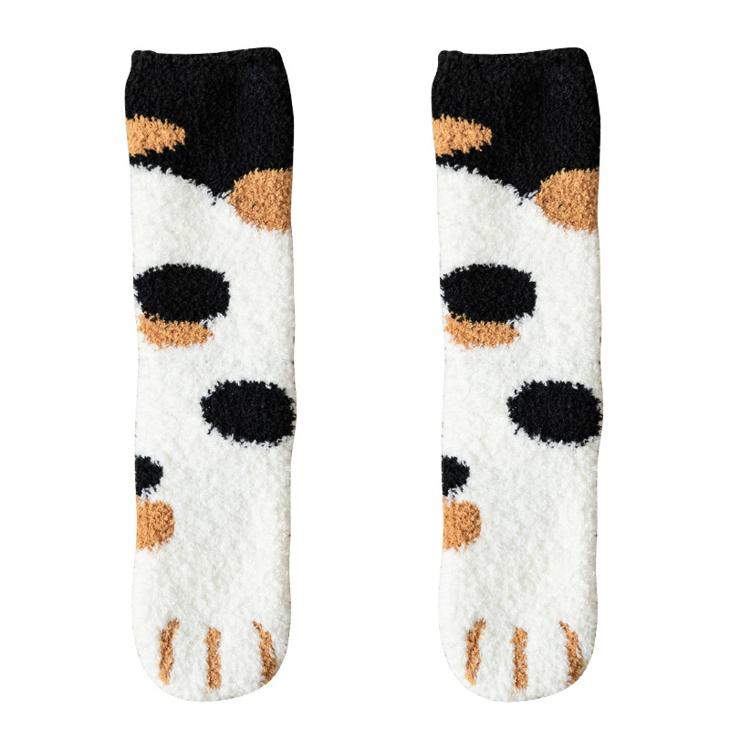 Cute Cat Fuzzy Socks Paw Design Cute Cat Fuzzy Socks Paw Design