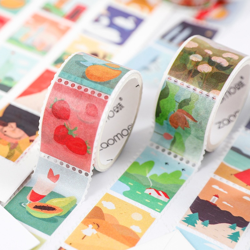 Cute Character Stamp Washi Tape