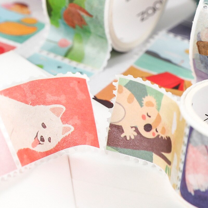 Cute Character Stamp Washi Tape