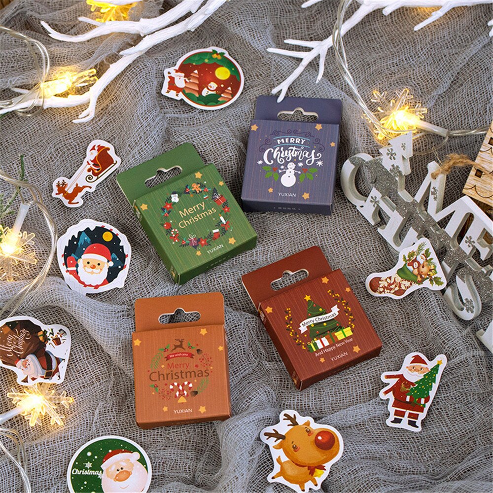 Cute Christmas Stickers Decoration 50pcs/set Cute Christmas Stickers Decoration 50pcs/set