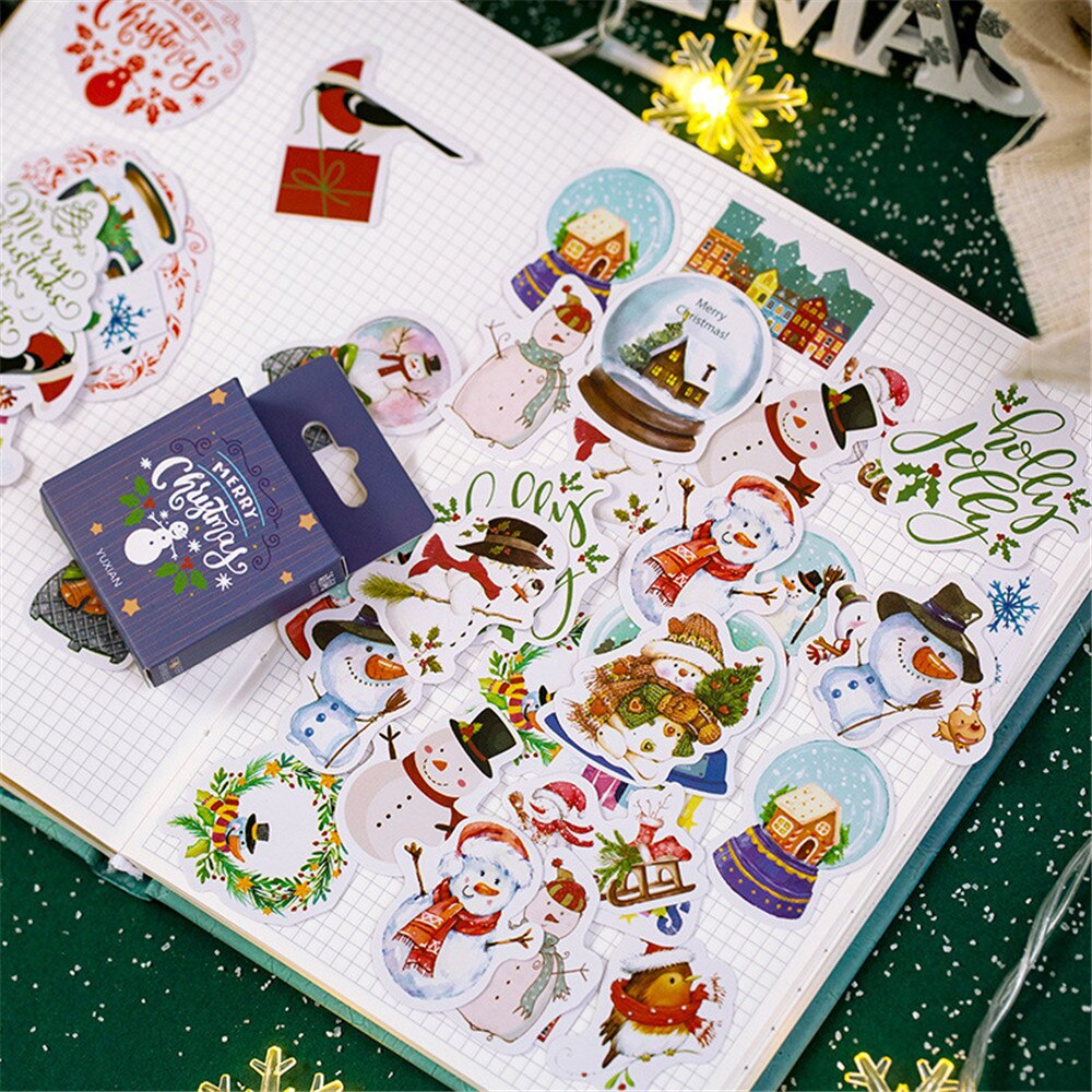 Cute Christmas Stickers Decoration 50pcs/set Cute Christmas Stickers Decoration 50pcs/set