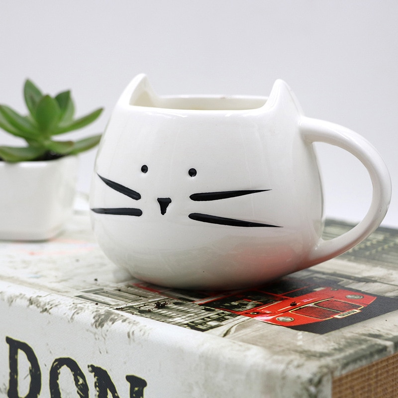 Cute Coffee Mug Ceramic Cute Cat Design