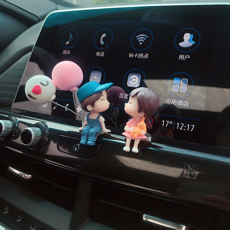Cute Couple Car Dashboard Ornament