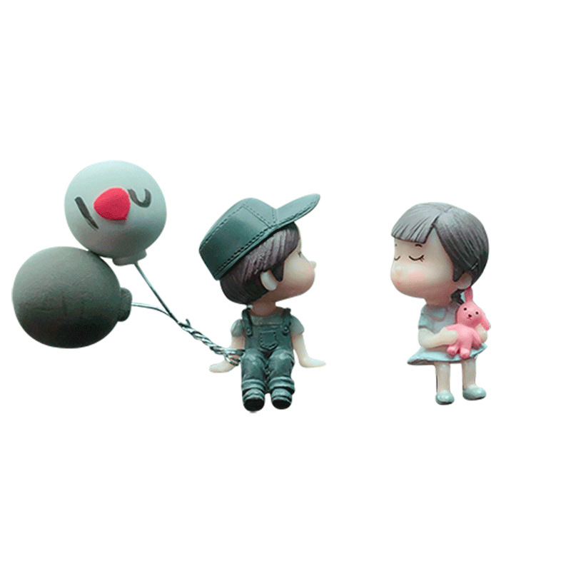 Cute Couple Car Dashboard Ornament