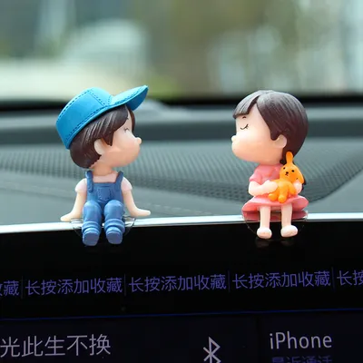 Cute Couple Car Dashboard Ornament