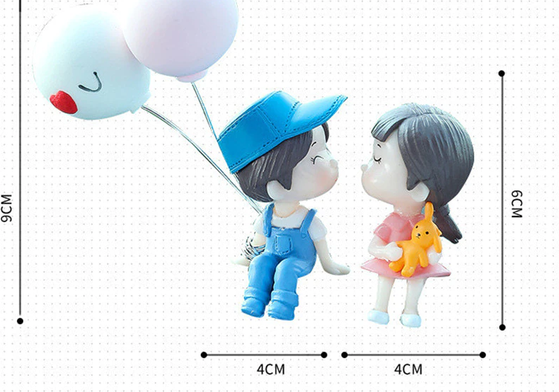 Cute Couple Car Dashboard Ornament