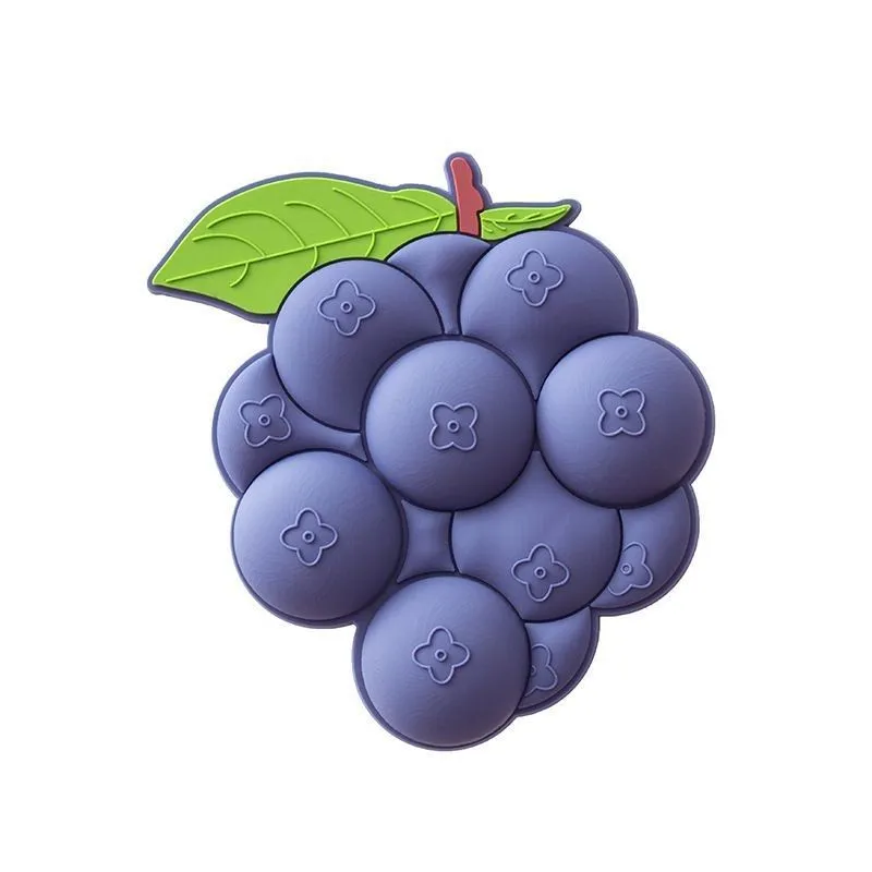 Cute Creative Grape Peas Fridge Magnet Acrylic Suction Refrigerator Stickers 3D Cute Fruit Particles Sticker Home