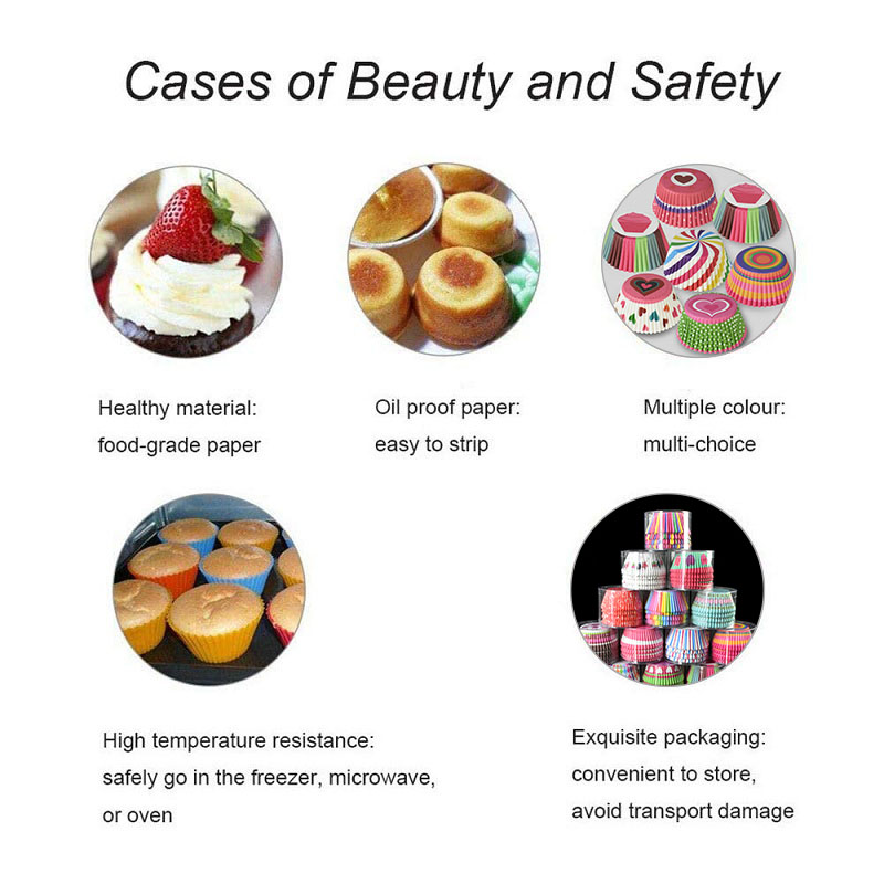 Cute Cupcake Paper Liners (100 Pcs)