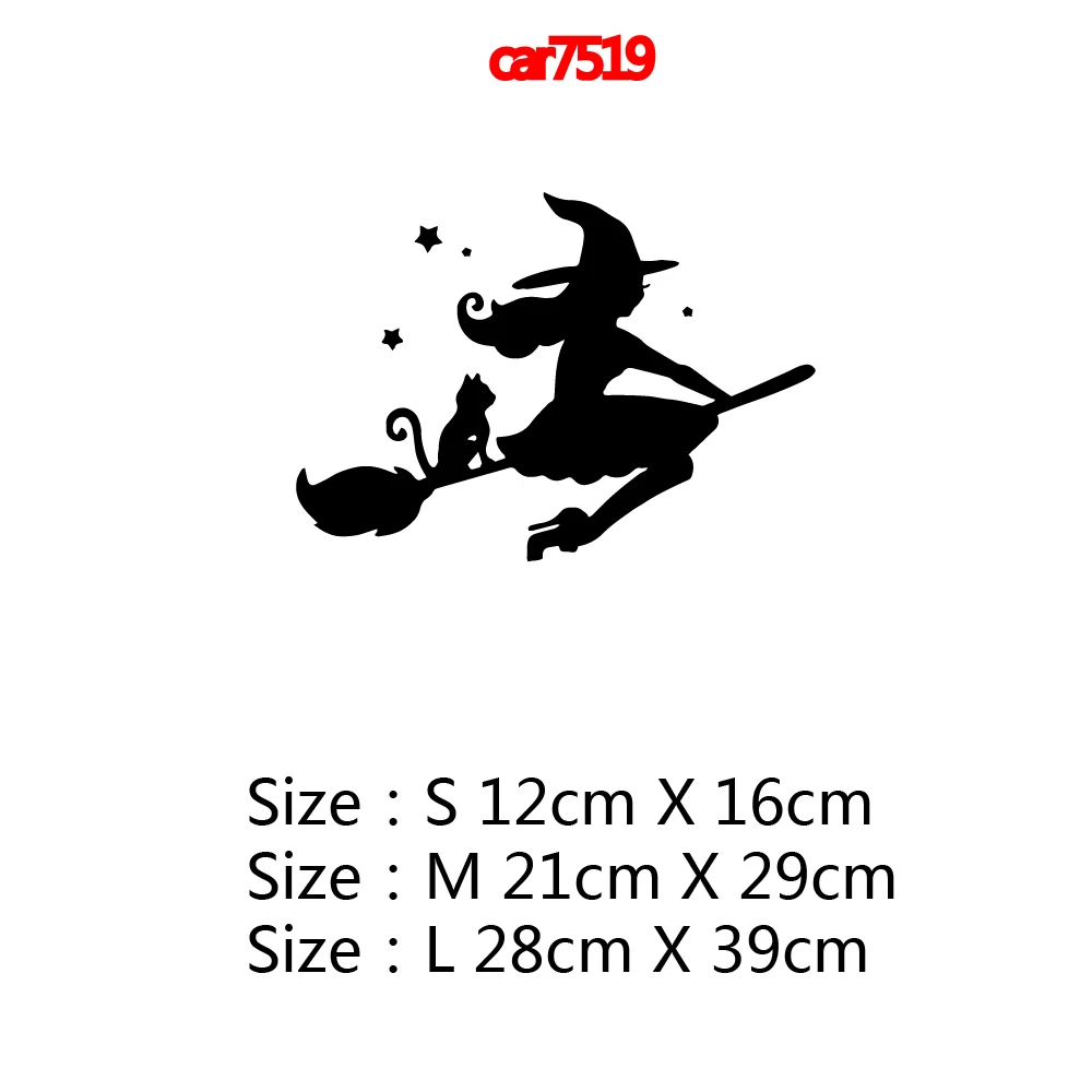 Cute Design Witch Car Decal