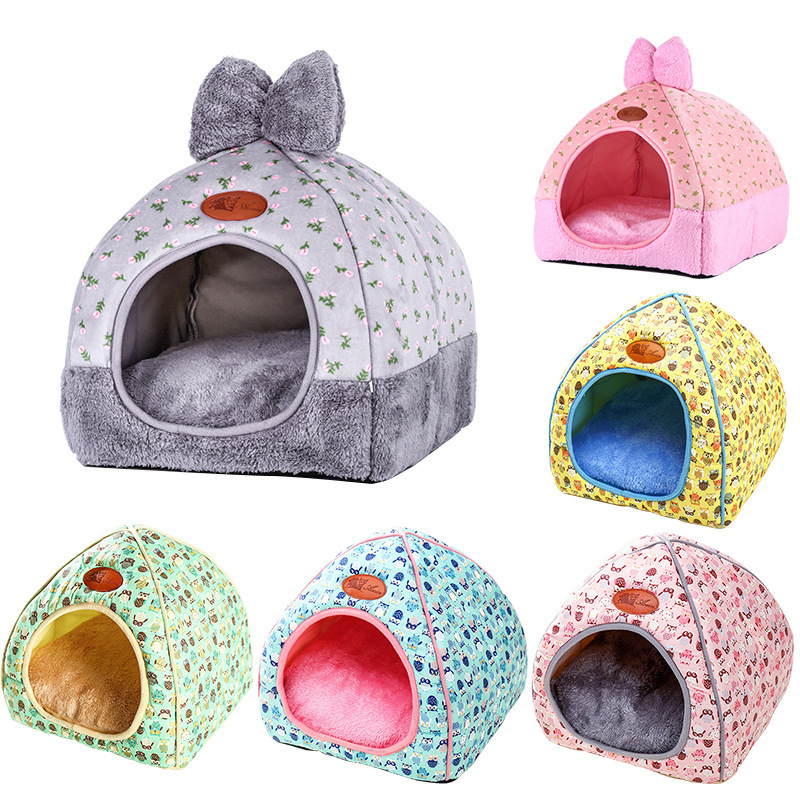 Cute Dog Beds Pet Cushion Tent