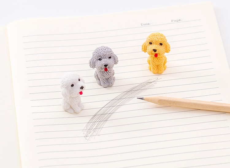 Cute Dog Eraser School Supply