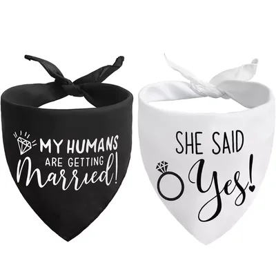Cute Dog Wedding Bandana