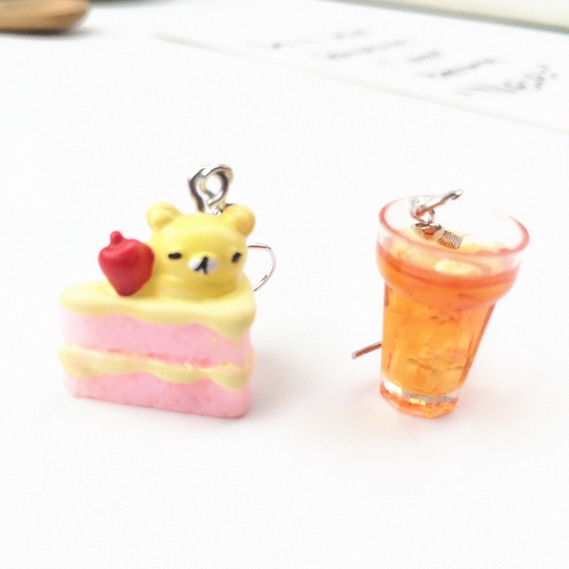 Cute Earrings Food Resin Design Cute Earrings Food Resin Design