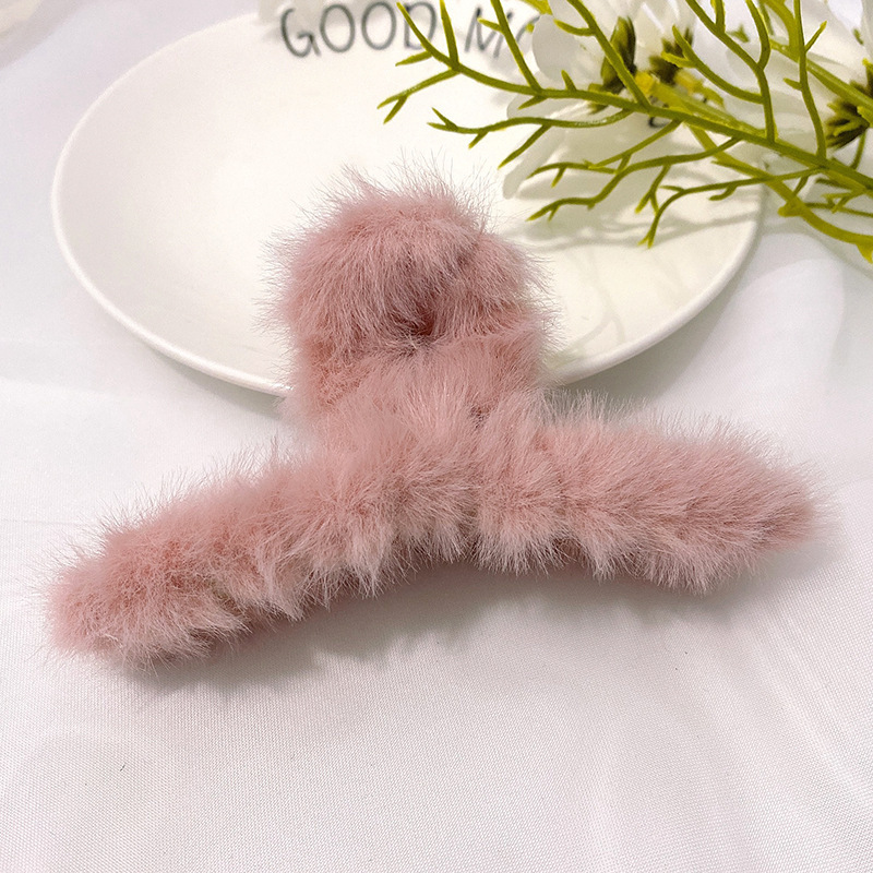 Cute Faux Fur Fluffy Hair Claw