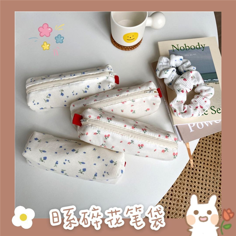 Cute Floral Canvas Pencil Pouch Cute Floral Canvas Pencil Pouch