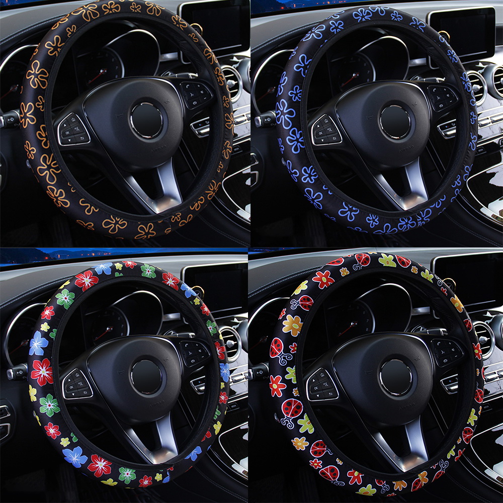 Cute Flower Steering Wheel Cover Cute Flower Steering Wheel Cover