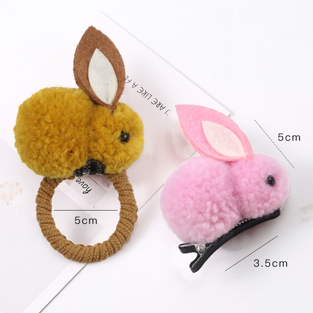 Cute Fluffy Bunny Hair Tie