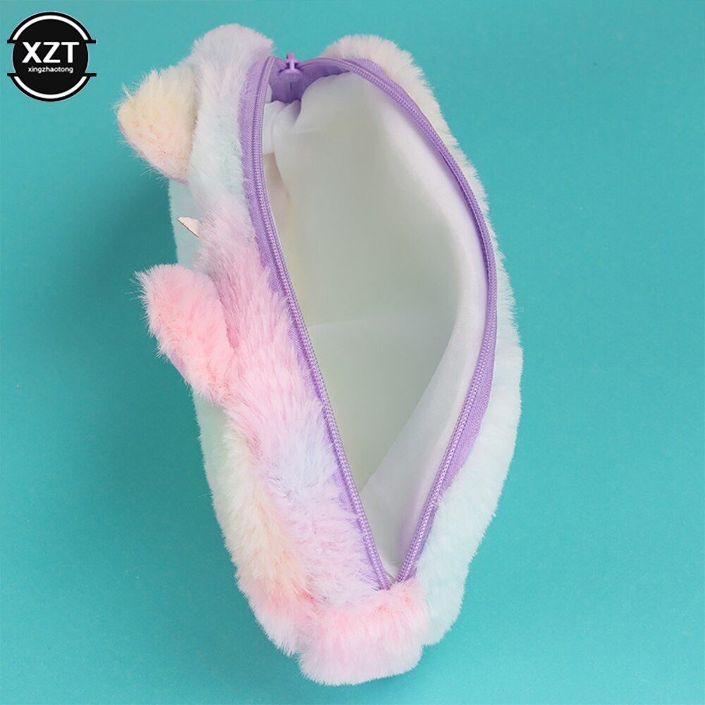 Cute Fluffy Unicorn Pencil Case