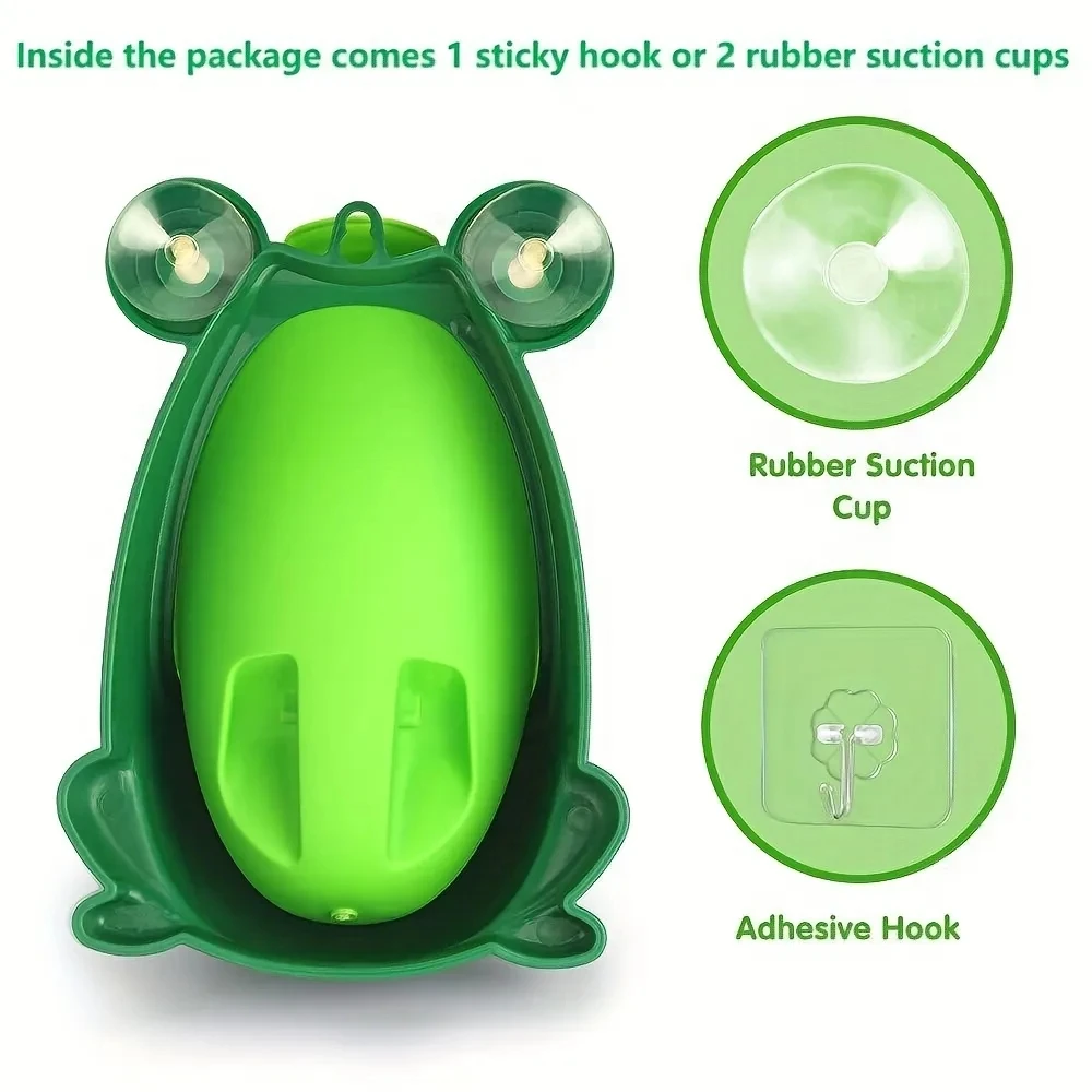 Cute Frog Potty Training Urinal Boy With Fun Aiming Target, Toilet Urinal Trainer, Children Stand Vertical Pee Infant Cute Frog Potty Training Urinal Boy With Fun Aiming Target, Toilet Urinal Trainer, Children Stand Vertical Pee Infant