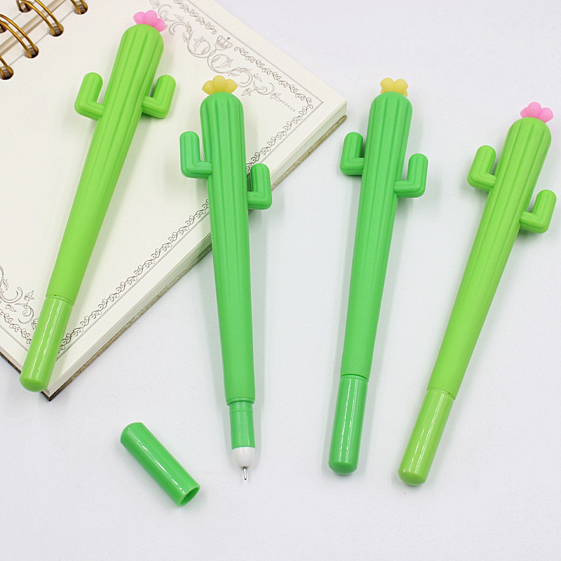 Cute Gel Ink Cactus Pens (20 pcs)