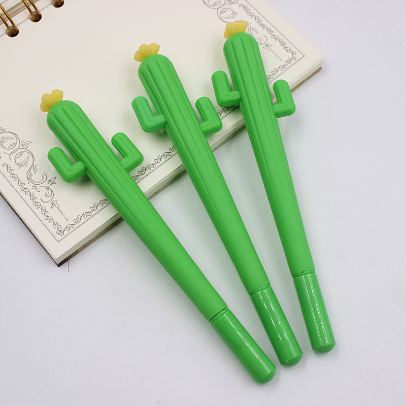 Cute Gel Ink Cactus Pens (20 pcs)