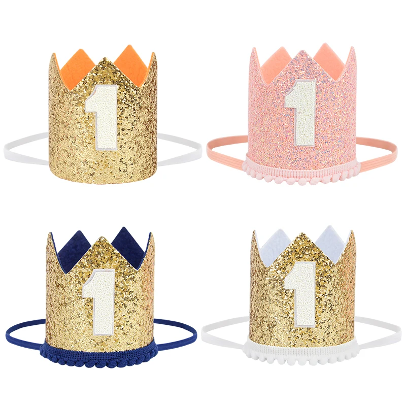 Cute Glittering 1st Birthday Party Hat