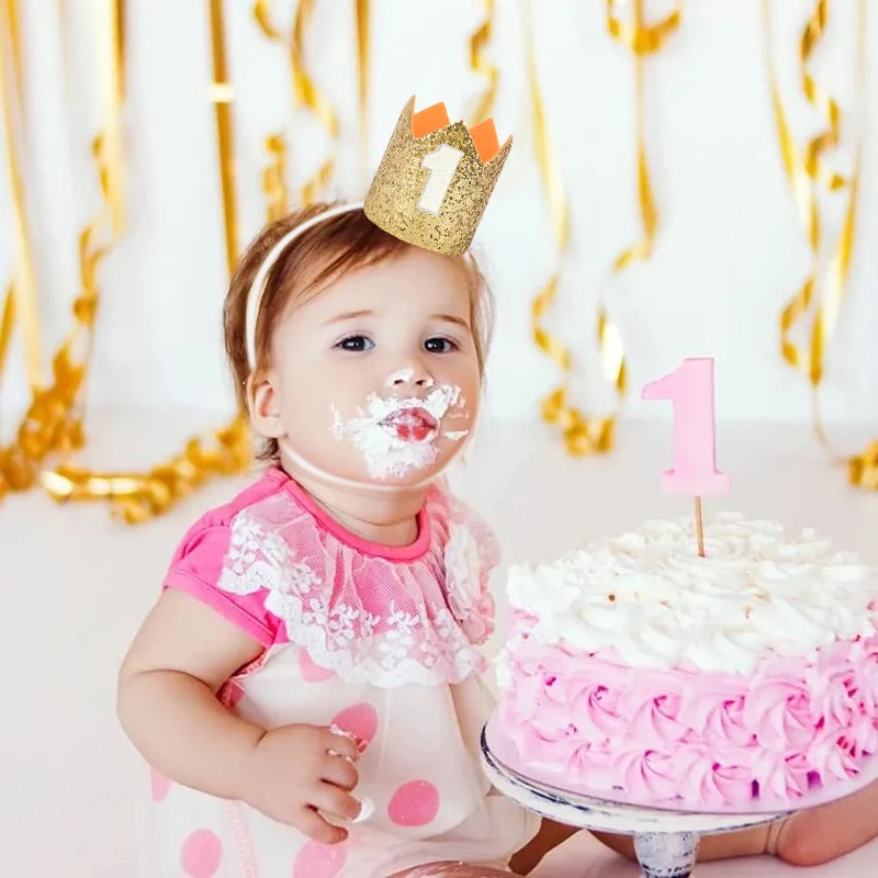 Cute Glittering 1st Birthday Party Hat