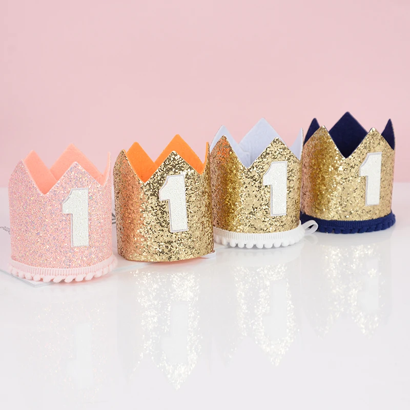 Cute Glittering 1st Birthday Party Hat