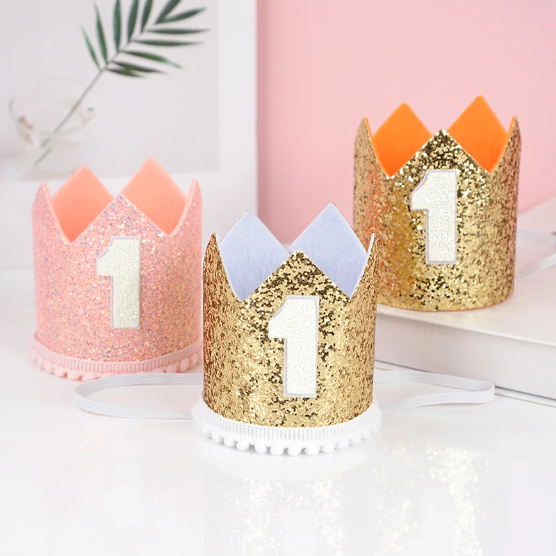 Cute Glittering 1st Birthday Party Hat