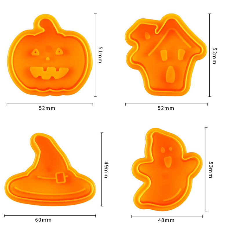 Cute Halloween Biscuit Cutters (4Pcs)