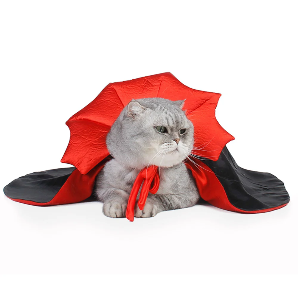 Cute Halloween Pet Costumes Cosplay Vampire Cloak For Small Dog Cat Kitten Puppy Dress Kawaii Pet Clothes Cat