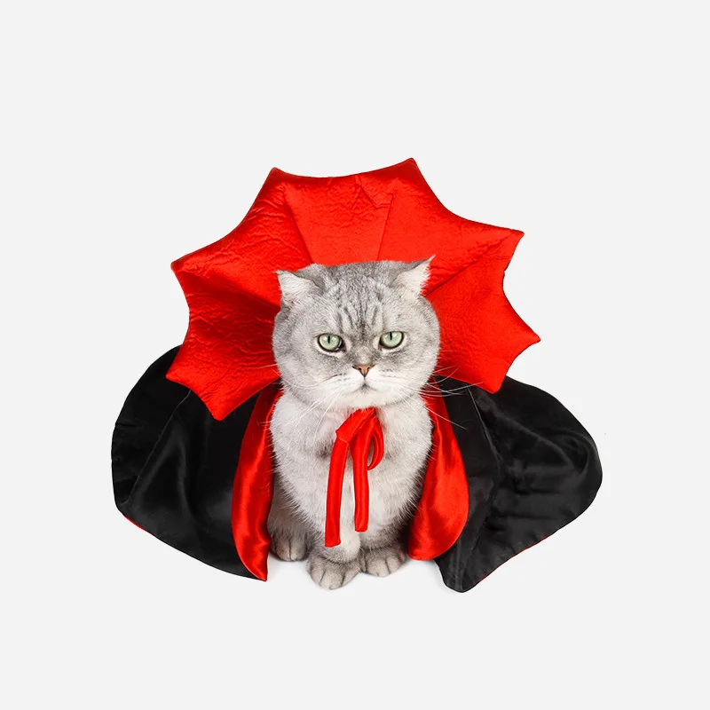 Cute Halloween Pet Costumes Cosplay Vampire Cloak For Small Dog Cat Kitten Puppy Dress Kawaii Pet Clothes Cat