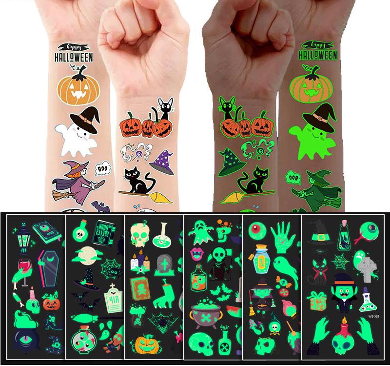 Cute Halloween Tattoo Stickers (1 sheet) Cute Halloween Tattoo Stickers (1 sheet)