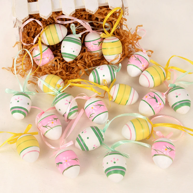 Cute Hanging Easter Eggs Decorations (12Pcs)