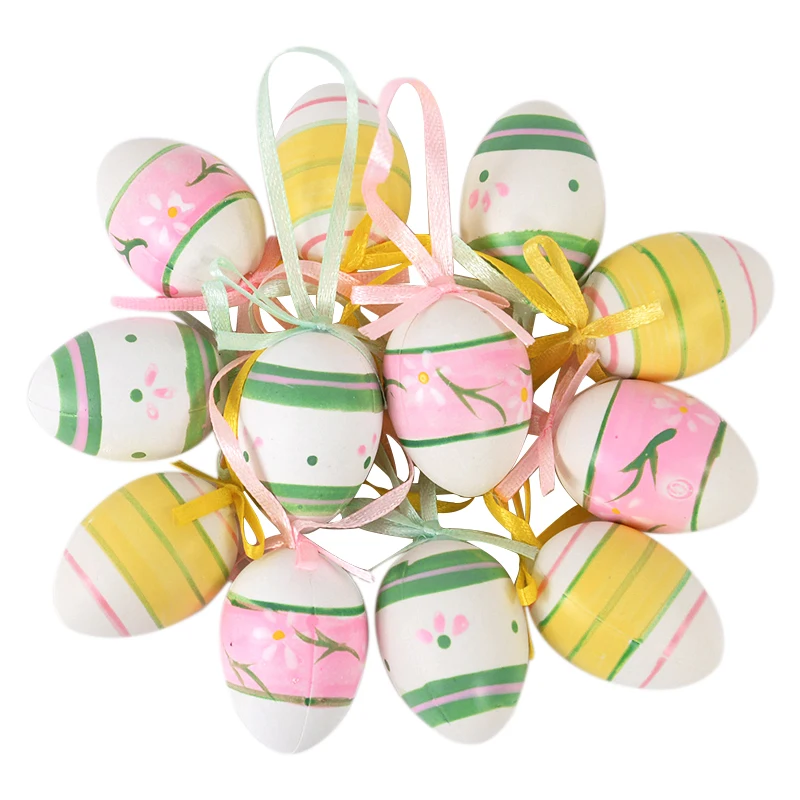 Cute Hanging Easter Eggs Decorations (12Pcs)